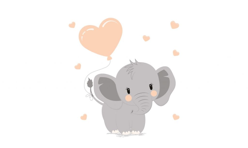 Elefante con corazón