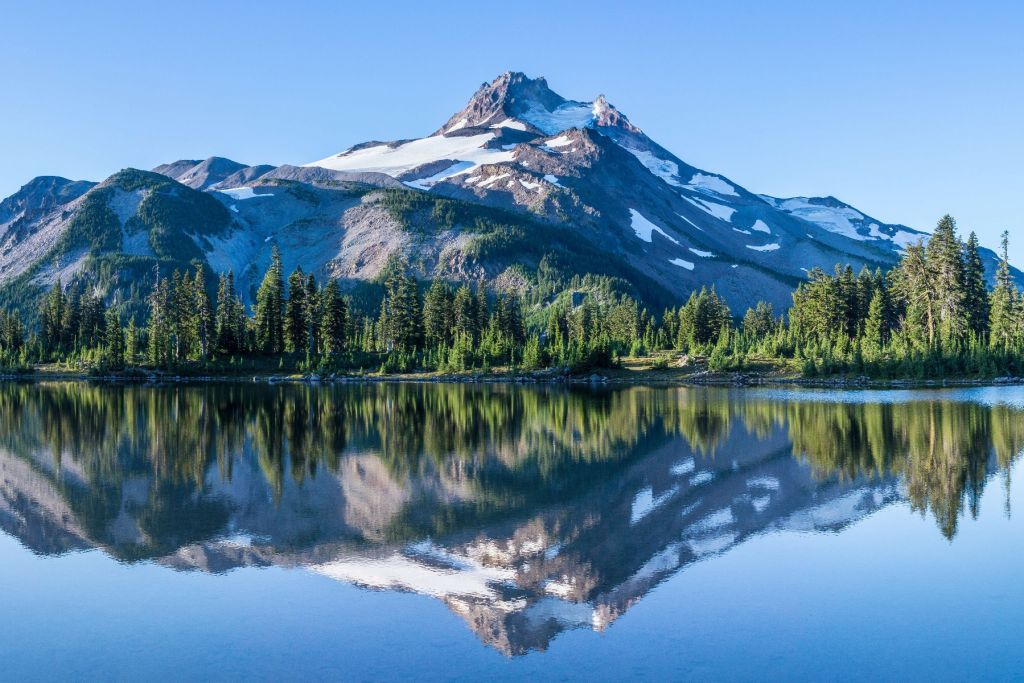 empapelado fotográfico montañas nieve