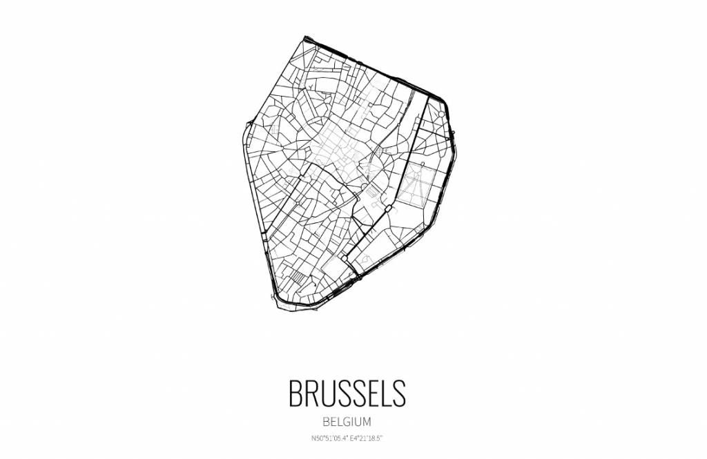 Mapa único de Bruselas