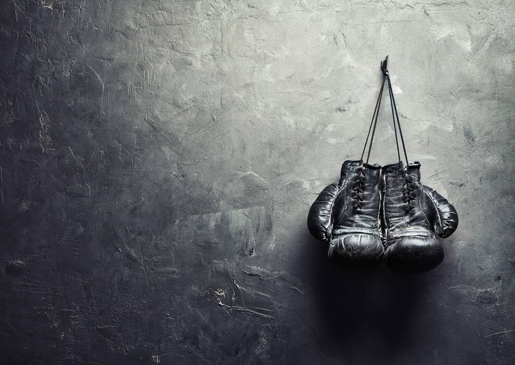 Guantes de boxeo negros