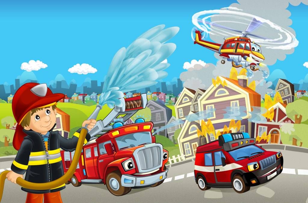 Sala infantil de bomberos