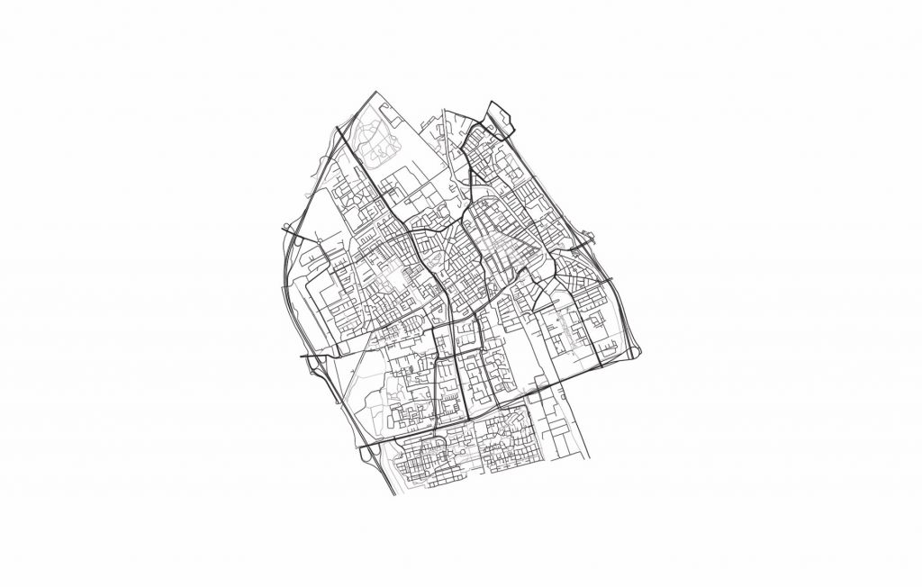 Mapa de Delft, blanco
