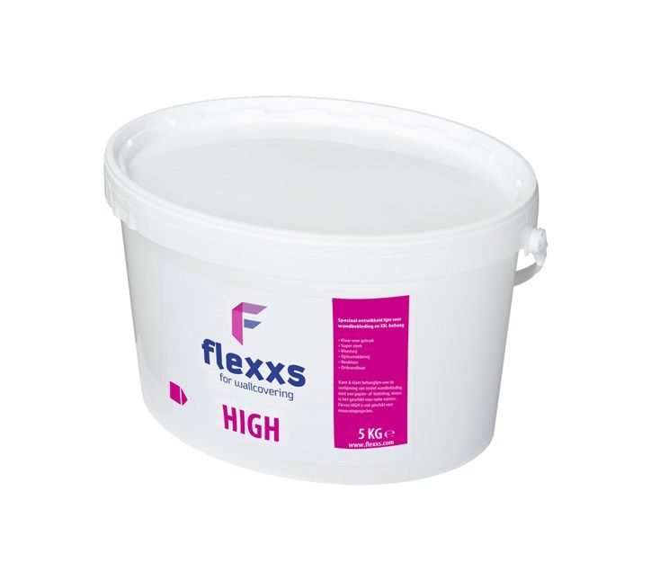 Flexxs MuralTex adhesivo, Alto 5 KG / 25m2 (sustratos lisos como vidrio y plástico)