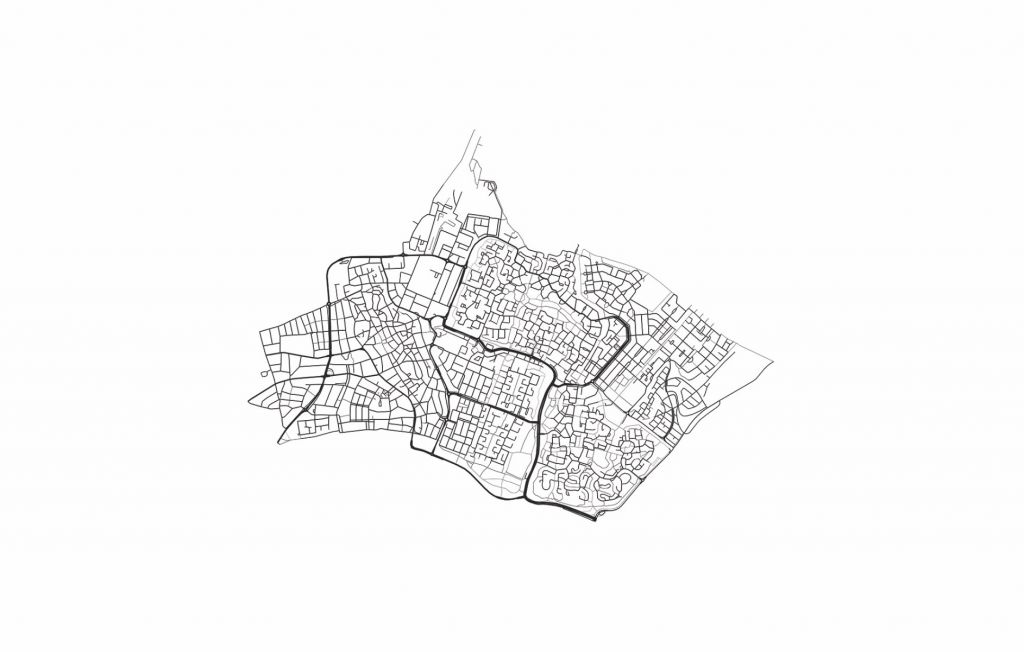 Mapa de Huizen, blanco