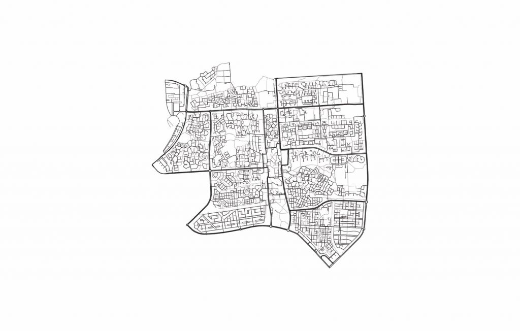 Mapa de Lelystad, blanco