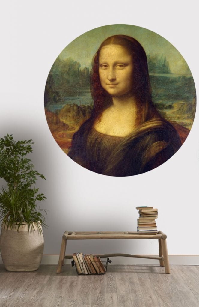 Círculo de empapelado Mona Lisa