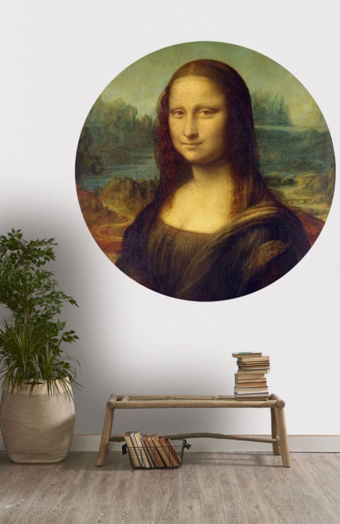 Círculo de empapelado Mona Lisa
