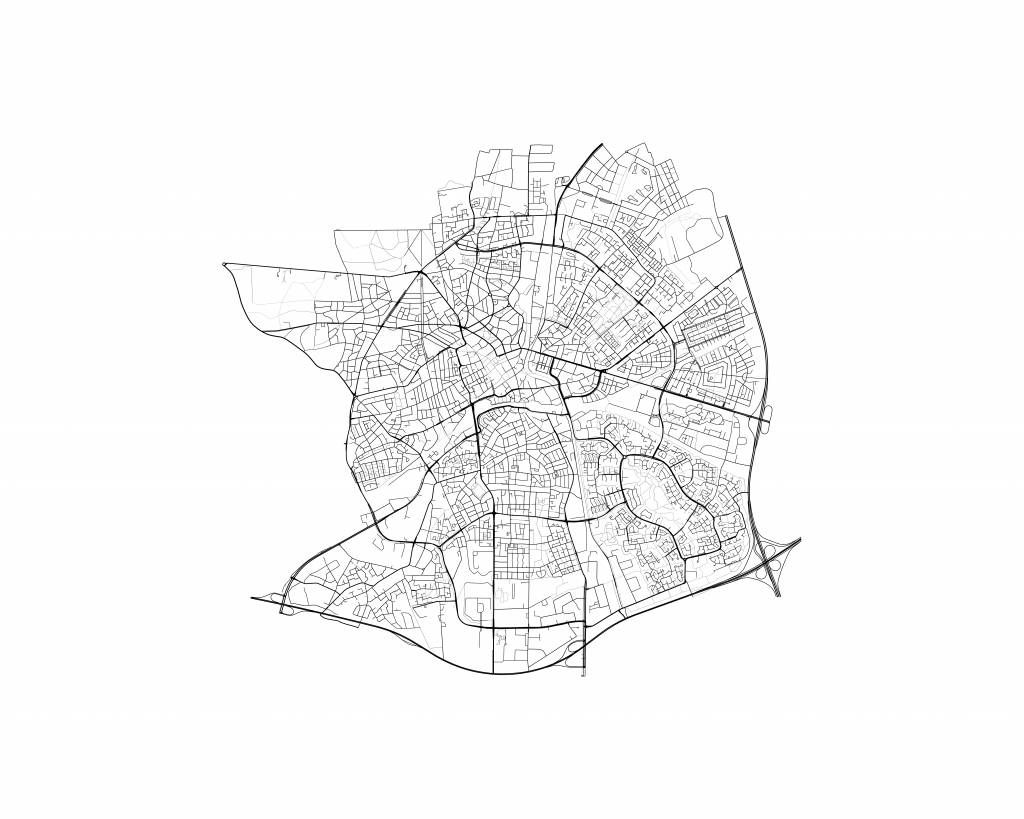 Mapa de Apeldoorn, blanco