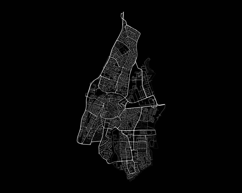 Mapa de Haarlem, negro