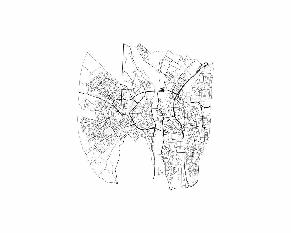 Mapa de Maastricht, blanco