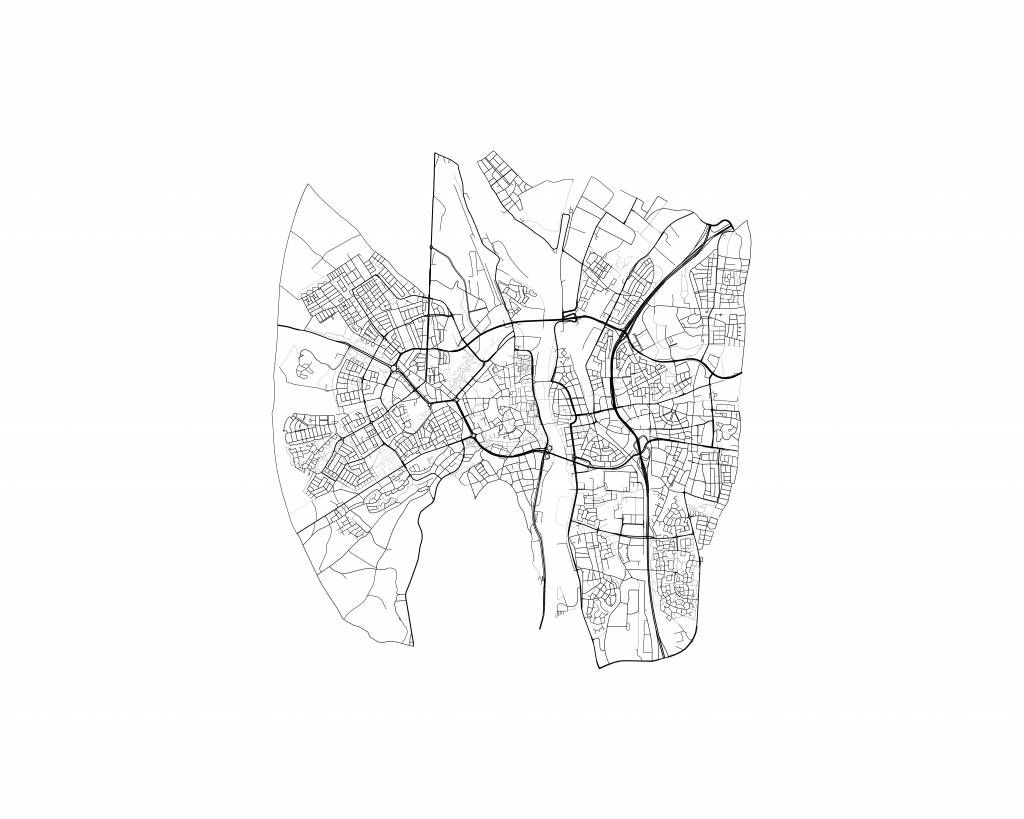 Mapa de Maastricht, blanco