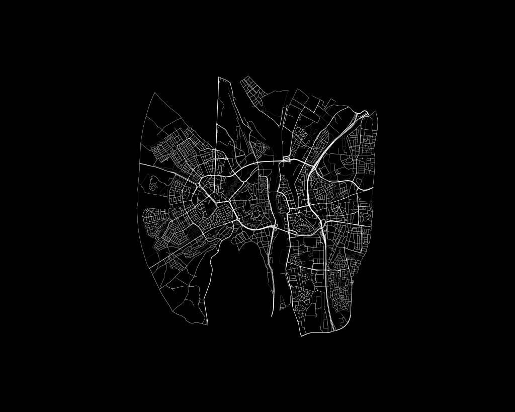 Mapa de Maastricht, negro