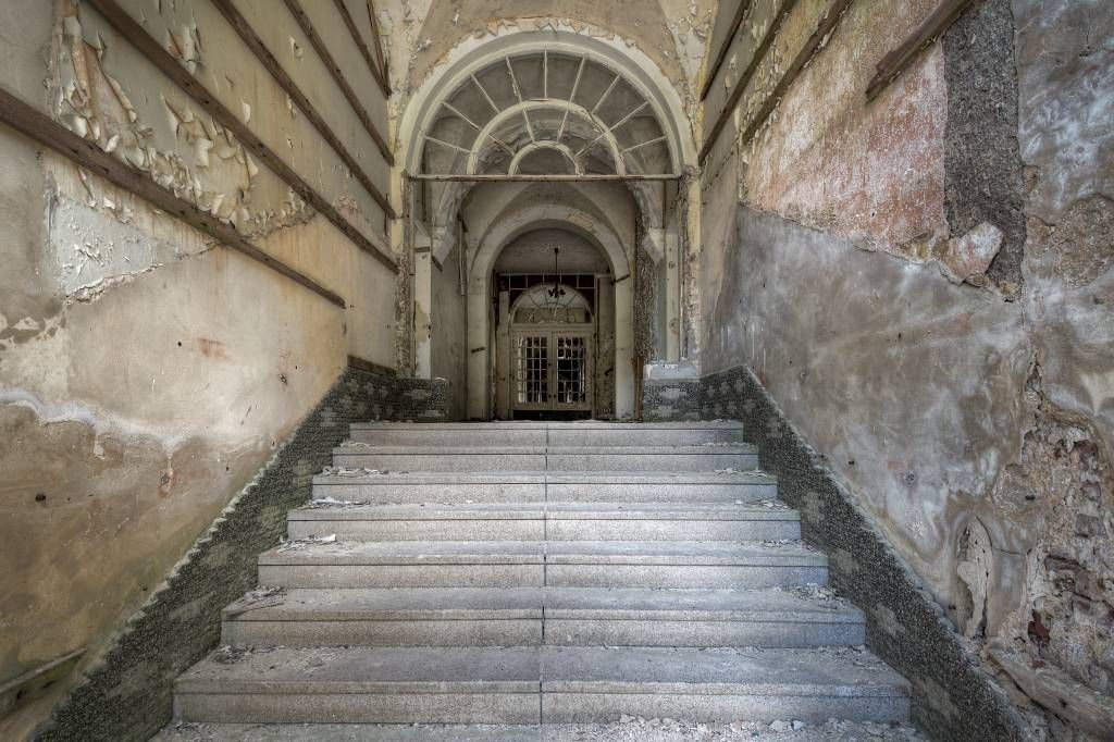 Escalera del sanatorio