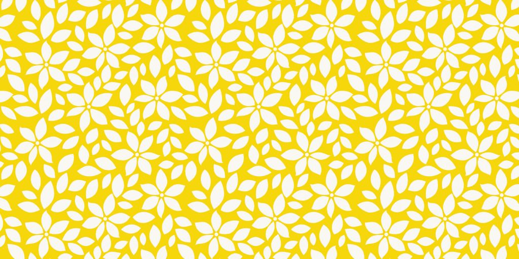 Patrón de flores amarillas