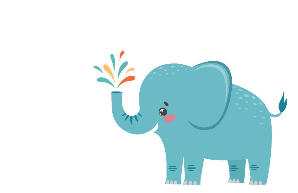 Alegre elefante