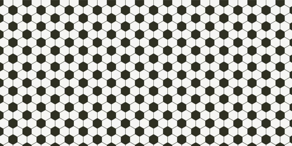Polígonos geométricos en blanco y negro
