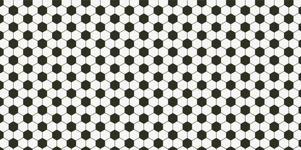 Polígonos geométricos en blanco y negro