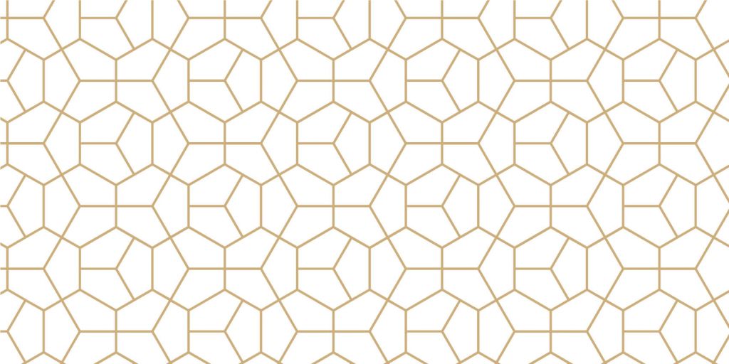 Patrón geométrico dorado