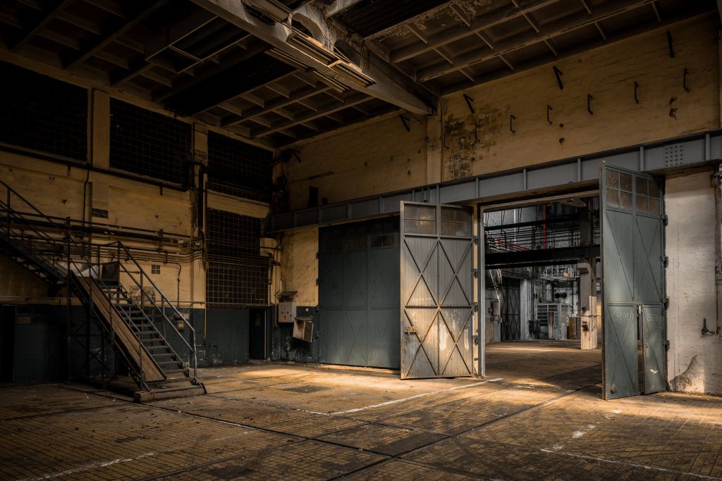 Antigua fábrica abandonada