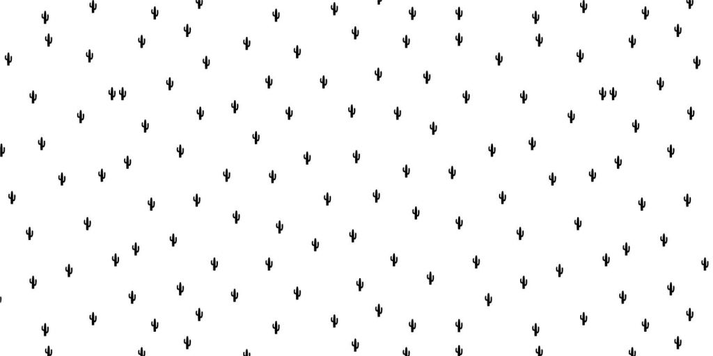 Cactus en blanco y negro