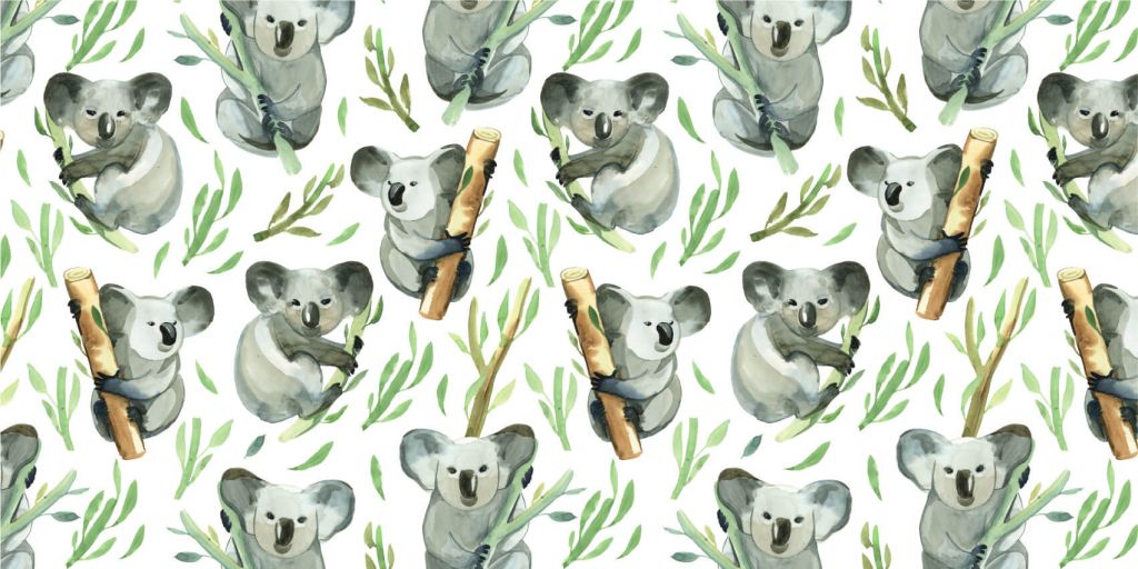 Koalas en bambú