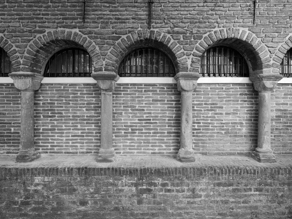 Muro con arcos