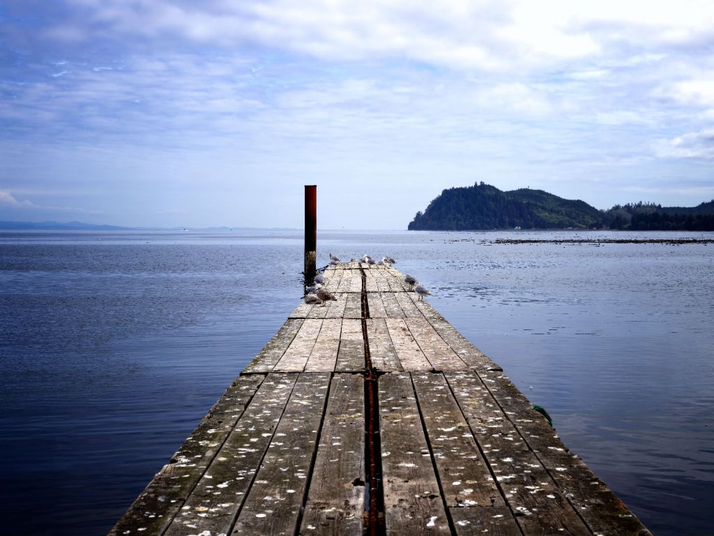 Muelle en el mar