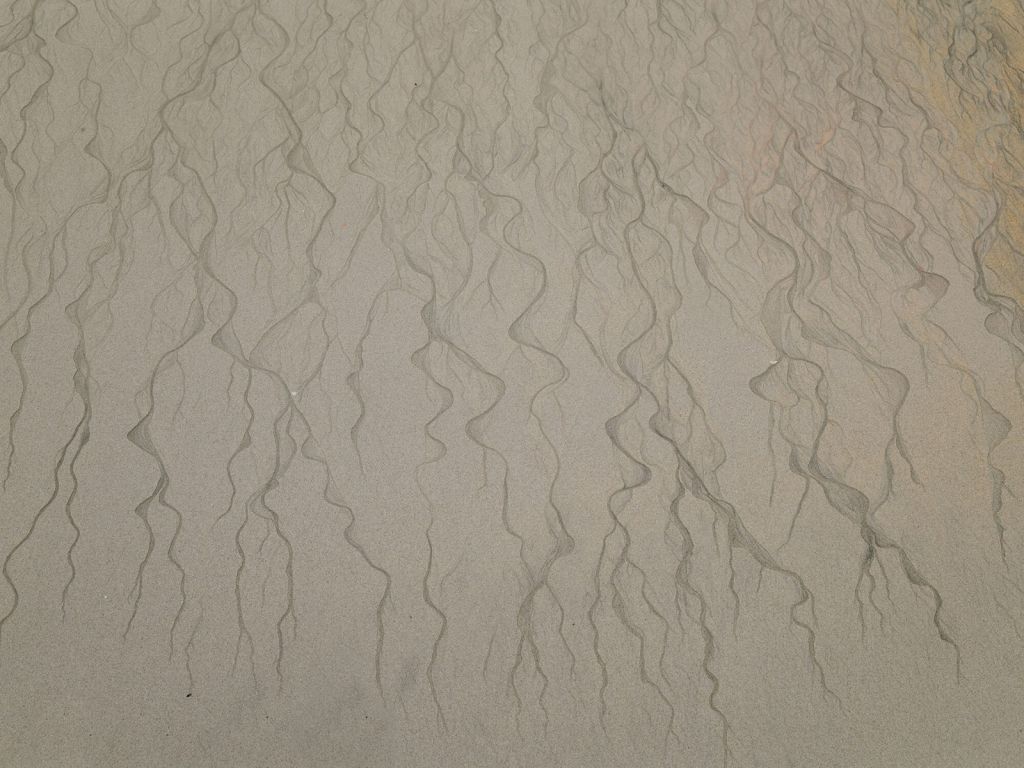 Patrón de vetas en la arena