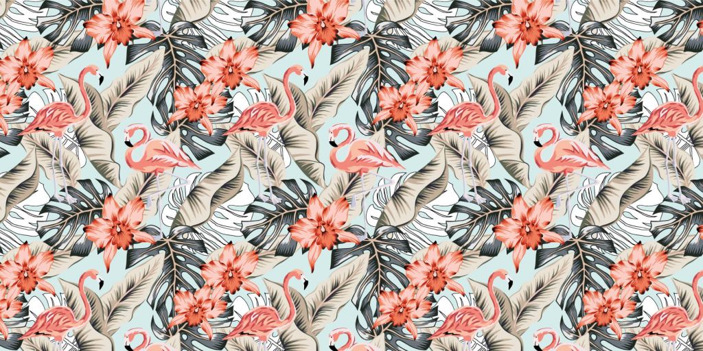 Flamenco rosa tropical