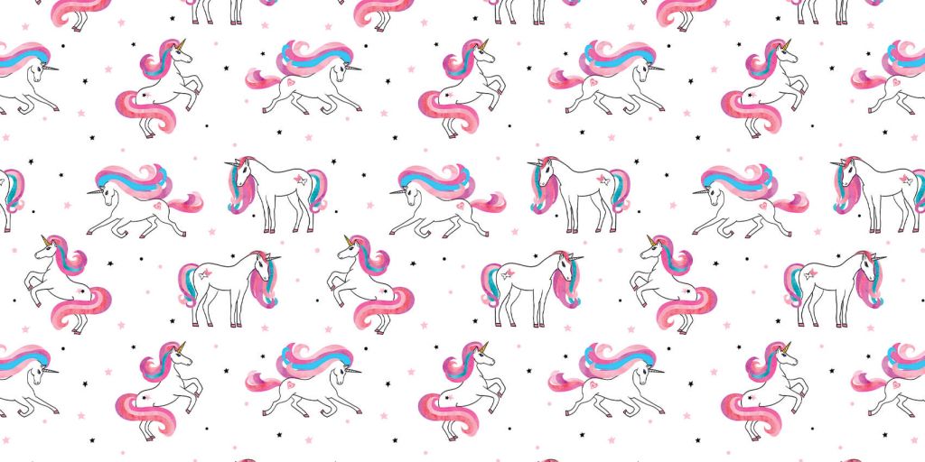 Unicornios con melena rosa