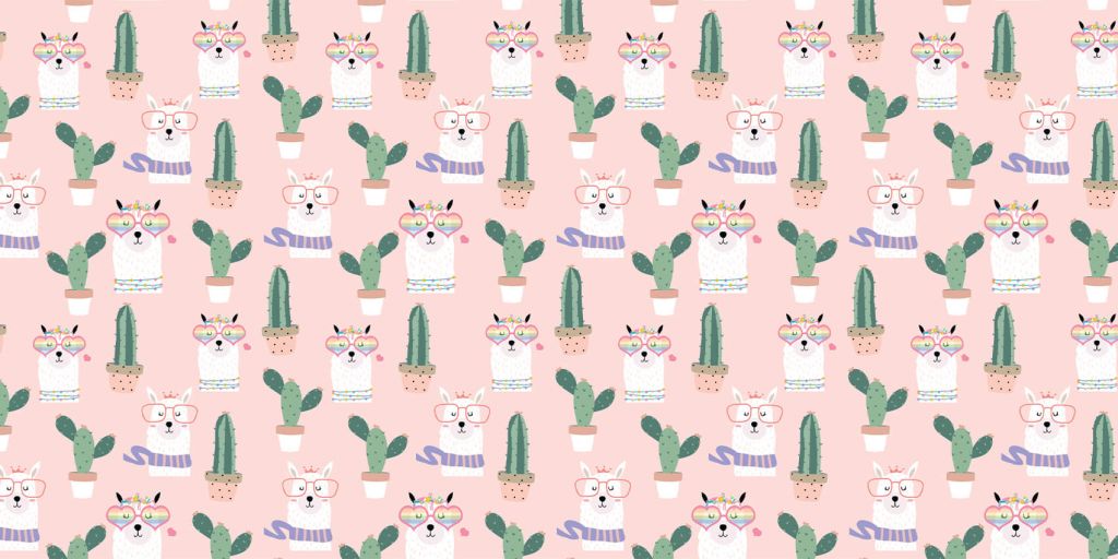 Cactus y llamas