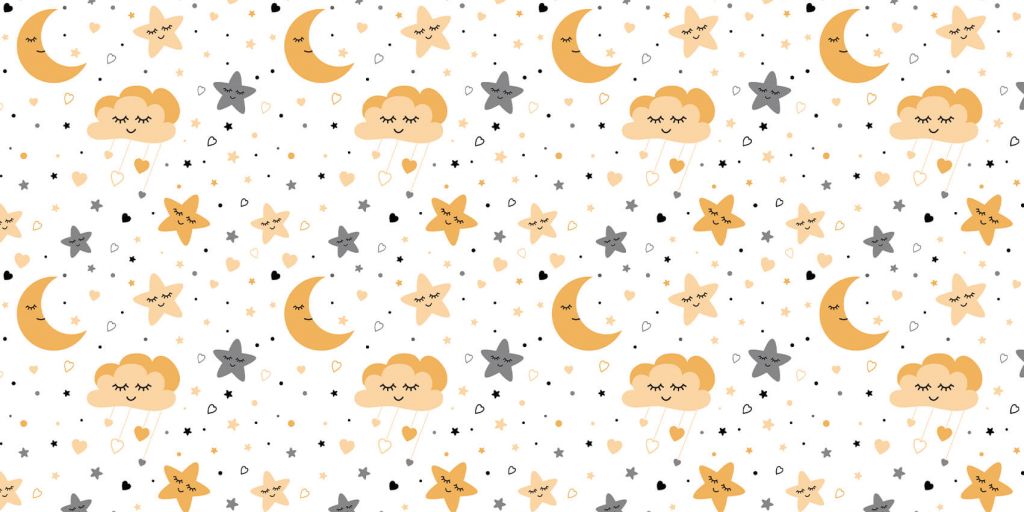 Nubes, lunas y estrellas