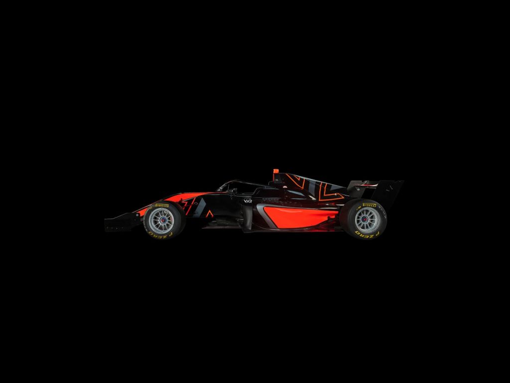 Fórmula 3 - Vista lateral inferior - oscura