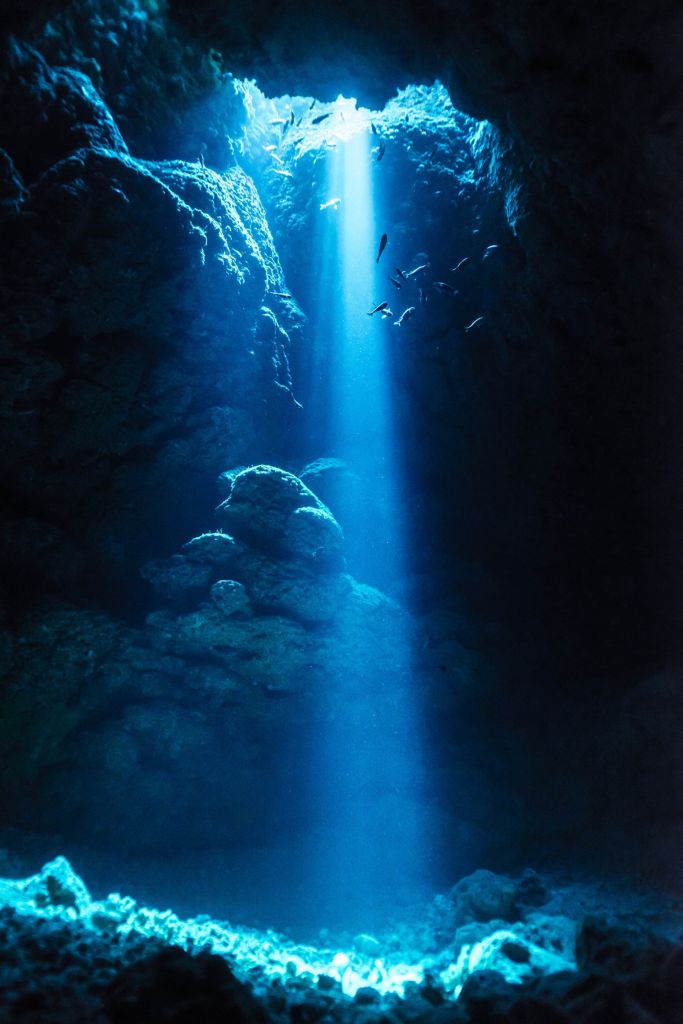 Luz en una cueva