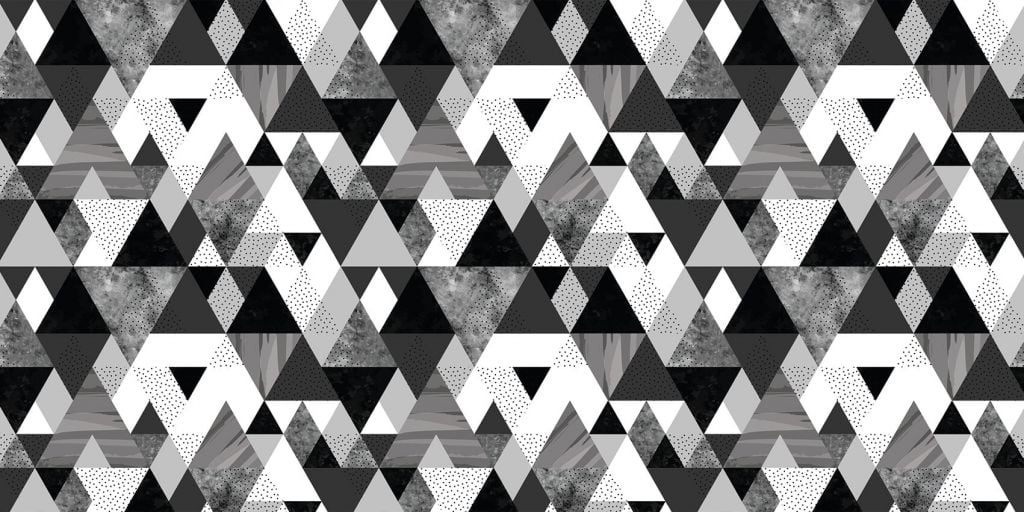 Patrón de azulejos en blanco y negro