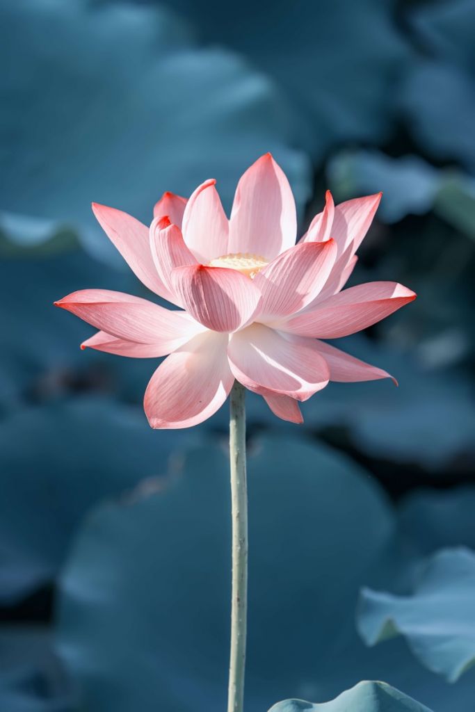 Flor de loto rosa claro