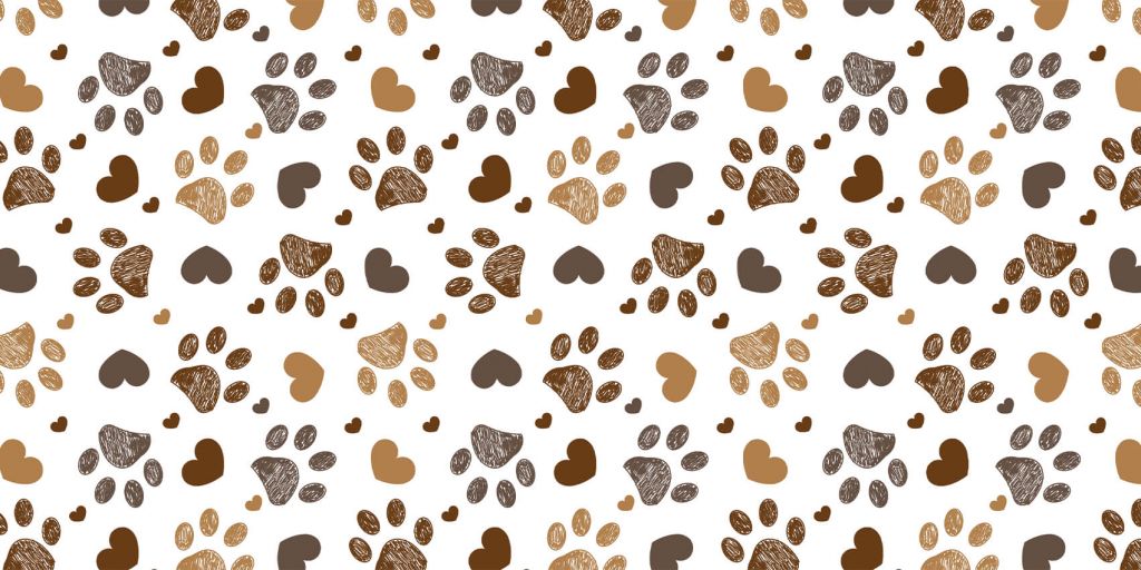 Patas de perro marrones