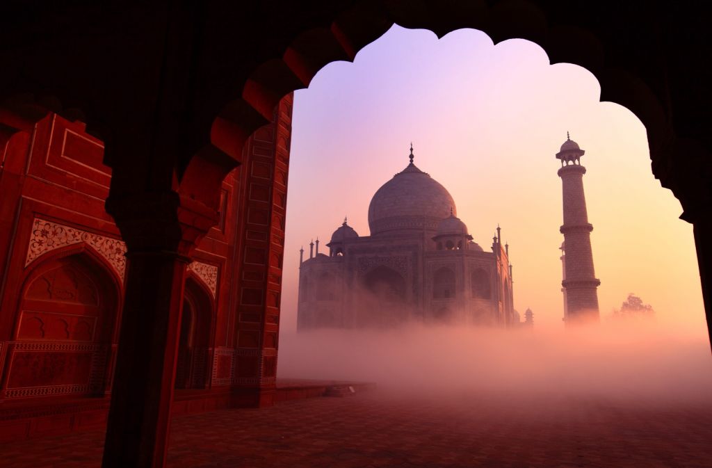 Taj Mahal al amanecer