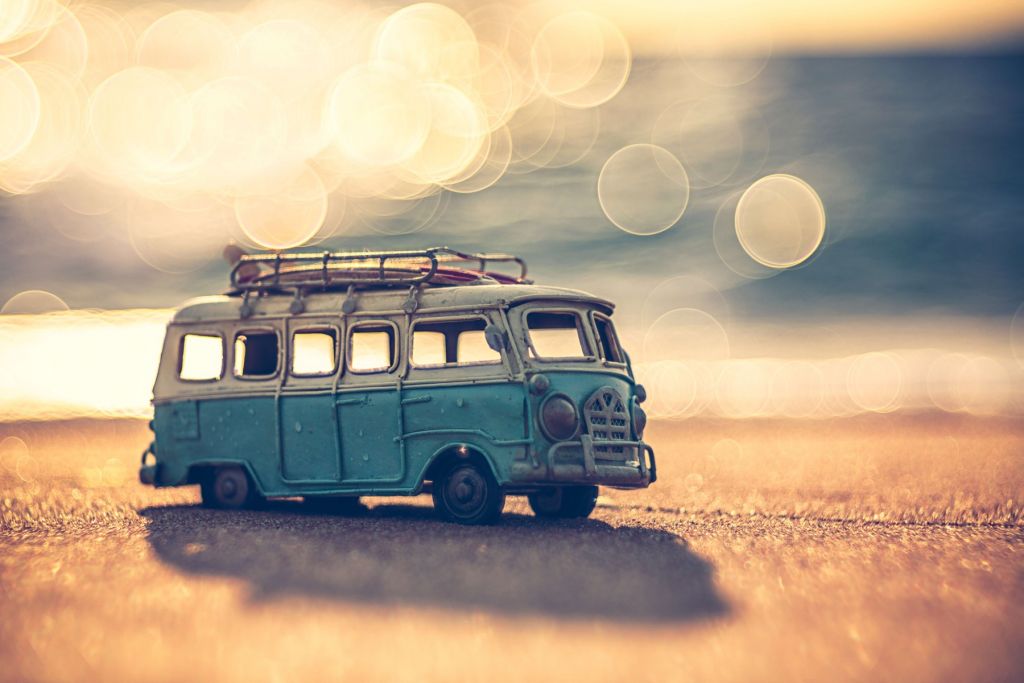 Autobús Volkswagen en miniatura