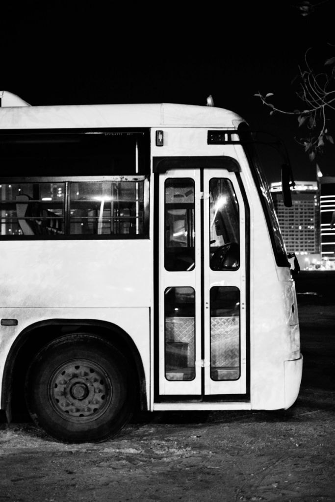 Puertas delanteras de un autobús