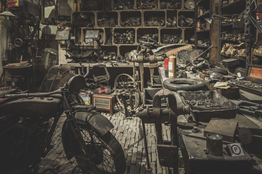Antiguo taller de motos