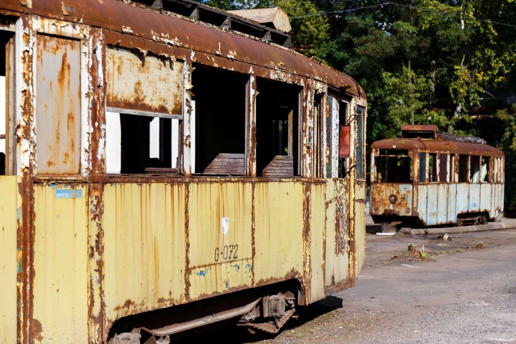 Tranvías oxidados