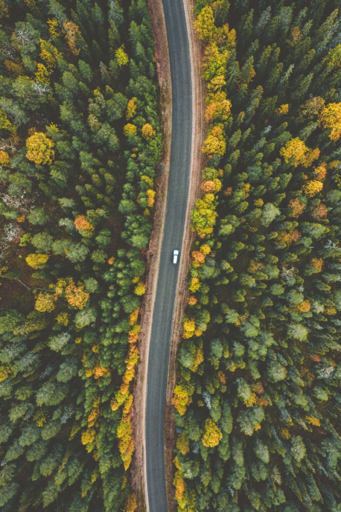 La carretera desde arriba