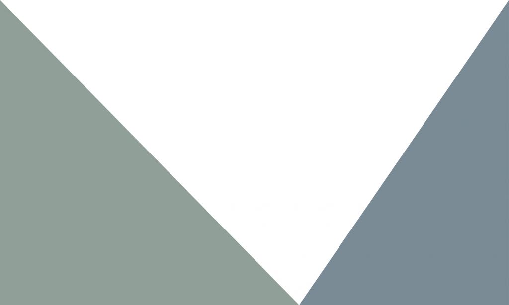 Triángulos verdes y azules