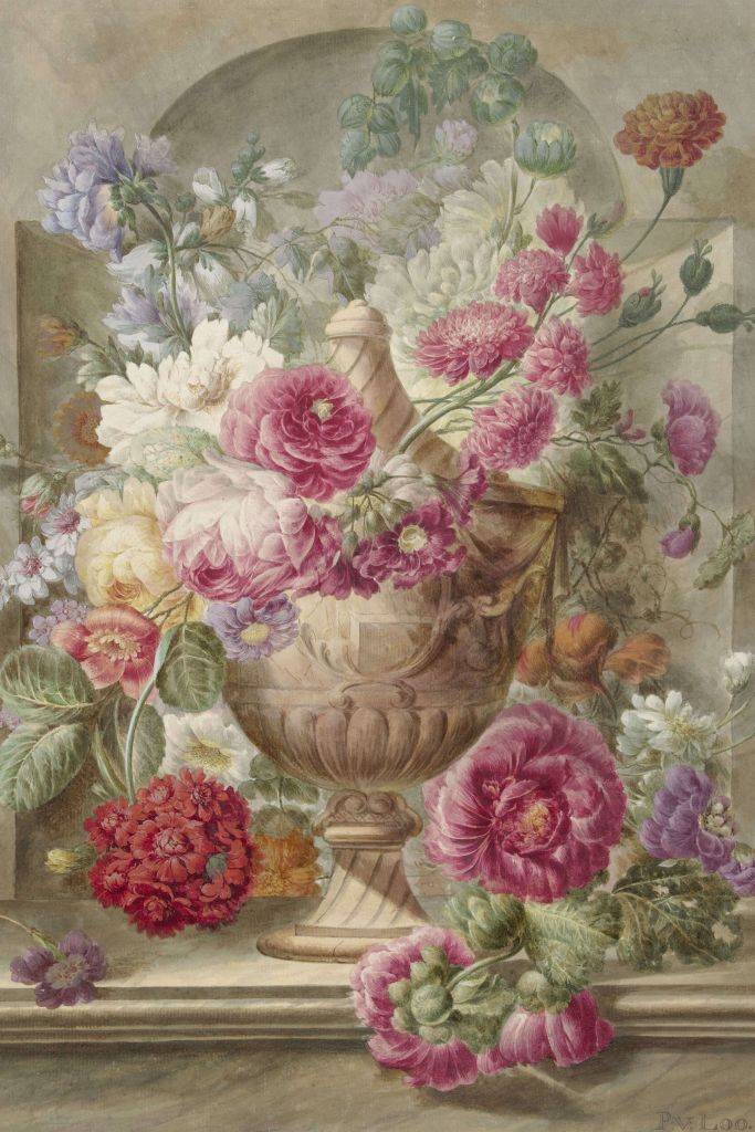 Jarrón con flores, Pieter van Loo