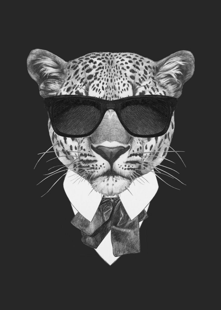 Leopardo en traje