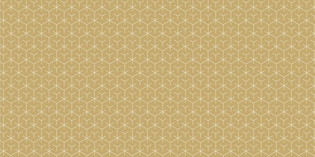 Hexágonos geométricos, oro