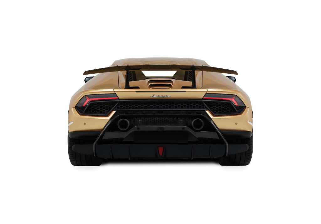 Lamborghini Huracán - vista trasera, blanco