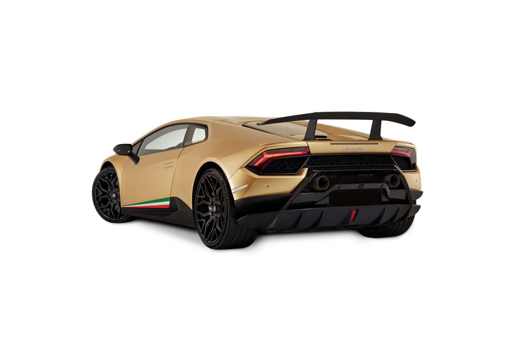 Lamborghini Huracán - trasero izquierdo, blanco
