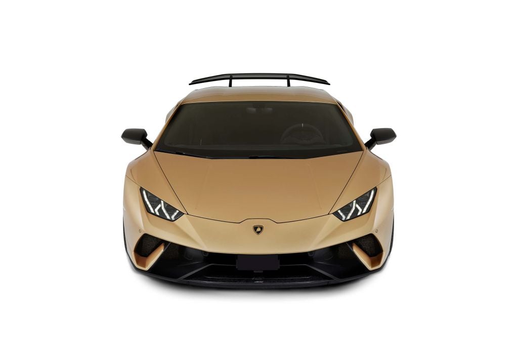 Lamborghini Huracán - frontal desde arriba, blanco